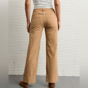 American Eagle Outfitters Tan Flare Jeans
